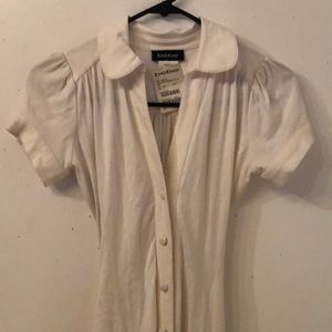 White button down dress Bebe